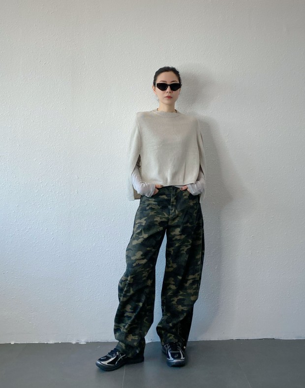 Camouflage Round Pants #250341